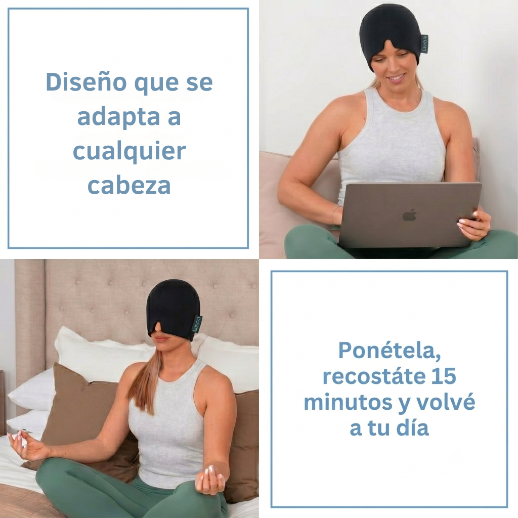 Gorro de Gel Lunara - Calmá la migraña y volvé a tu día, sin pastillas