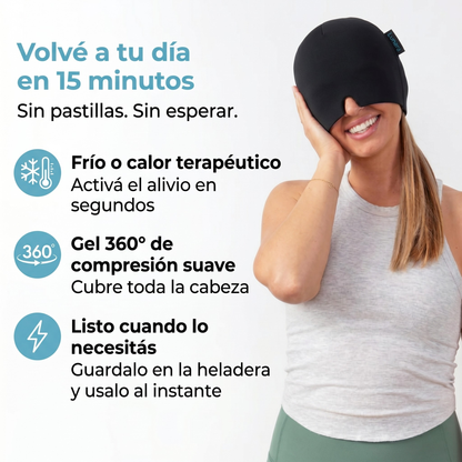 Gorro de Gel Lunara - Calmá la migraña y volvé a tu día, sin pastillas